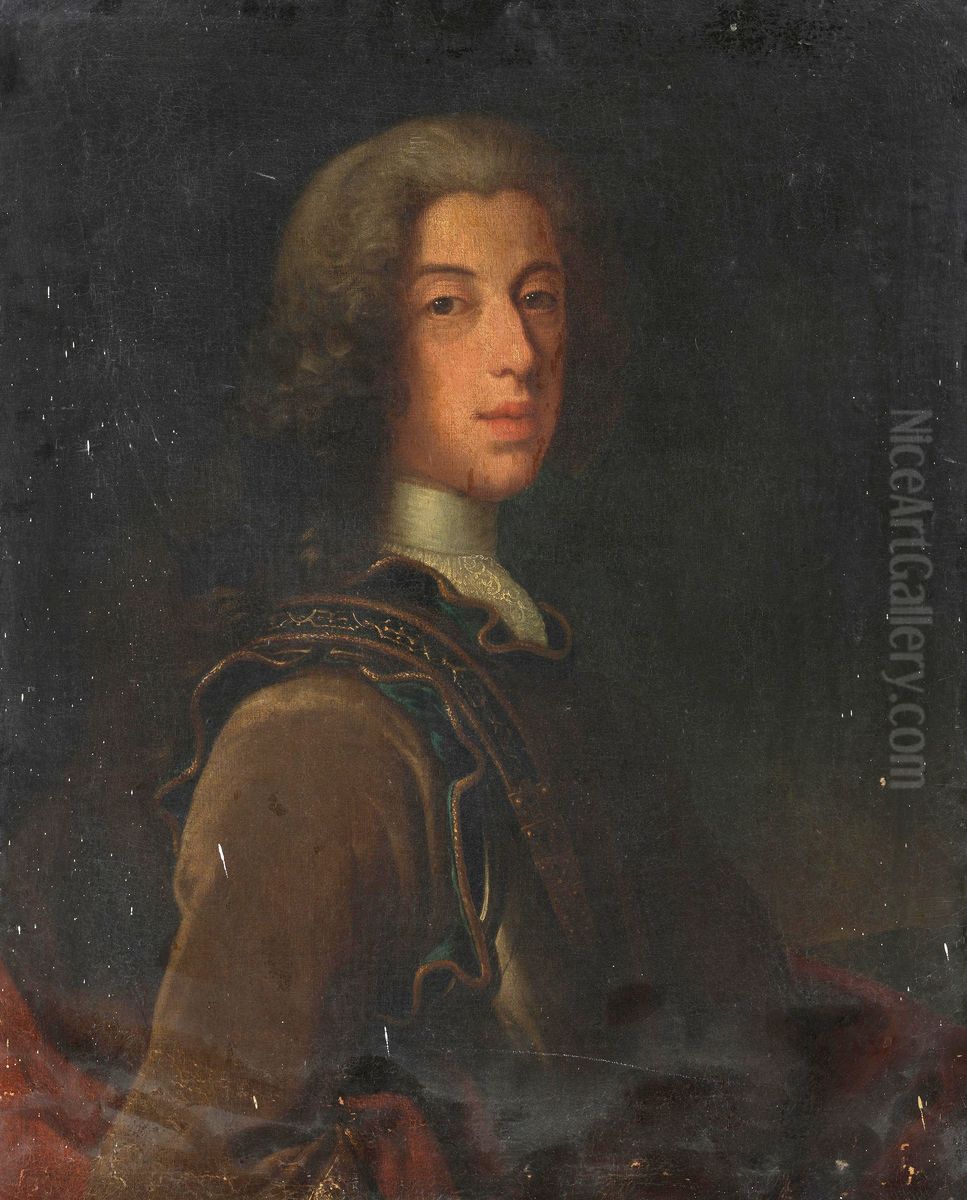 Clemens August of Bavaria, son of Maximilian II Emanuel Oil Painting by Joseph Vivien