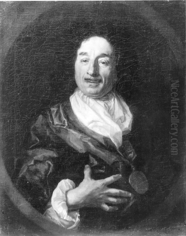 Bildnis des Malers Christoph Ludwig Agricola (1667-1719) Oil Painting by Jan Kupecky