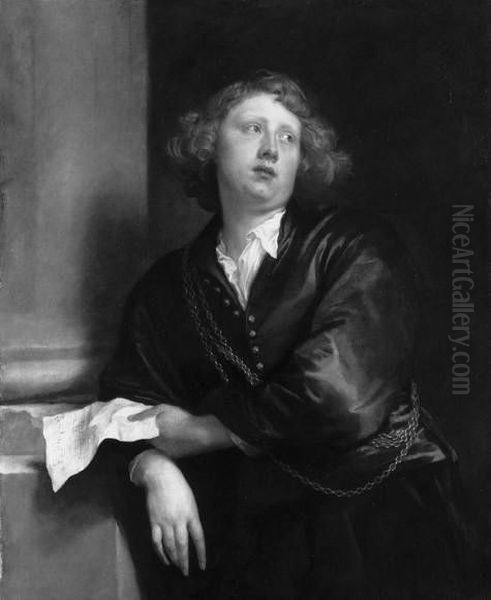 Bildnis des Organisten Hendrik Liberti Oil Painting by Sir Anthony Van Dyck