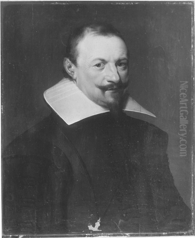 Bildnis eines Mannes Oil Painting by Jan Van Ravesteyn