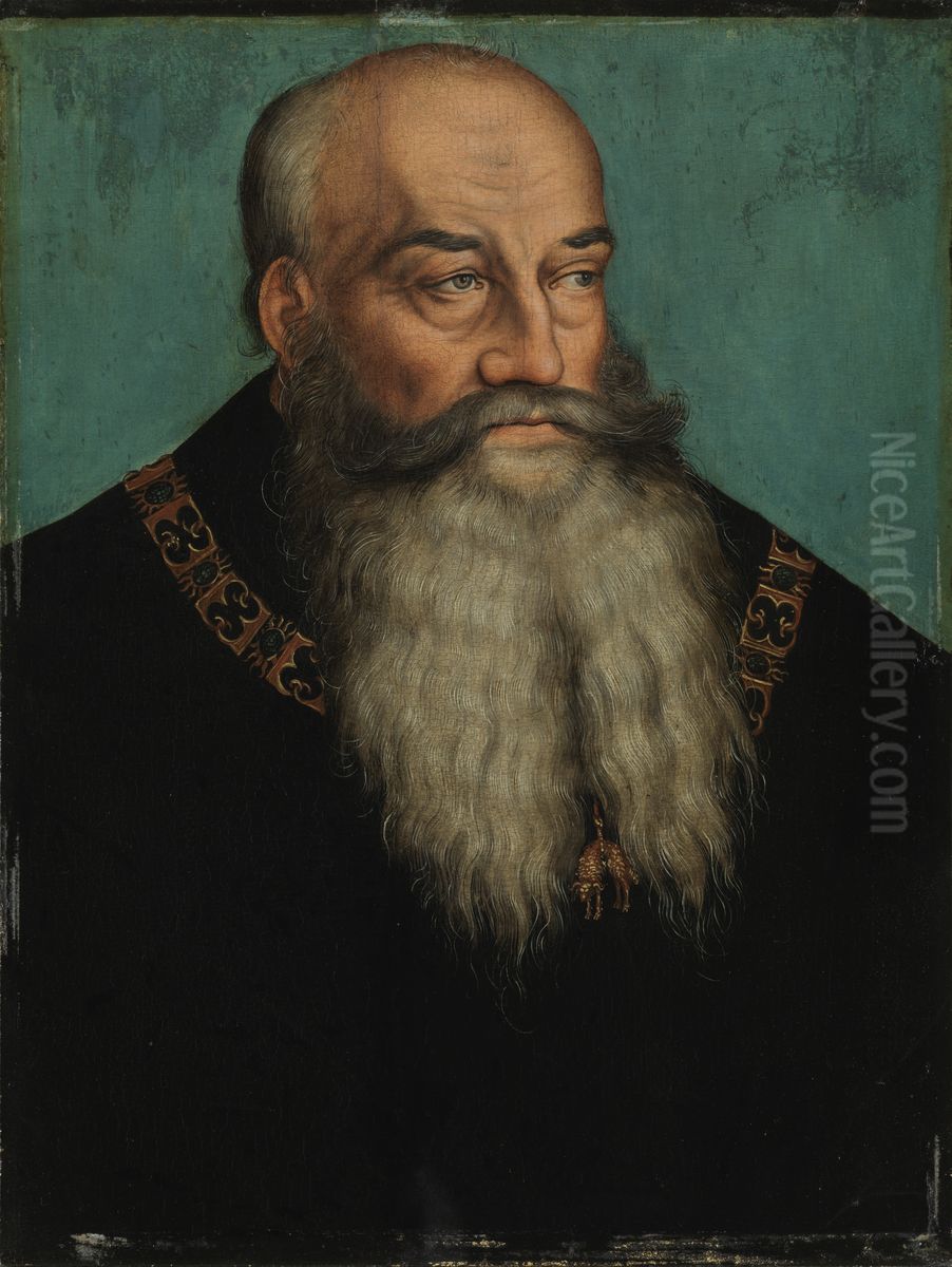 Bildnis Herzog Georgs des Bartigen von Sachsen Oil Painting by Lucas Cranach the Elder