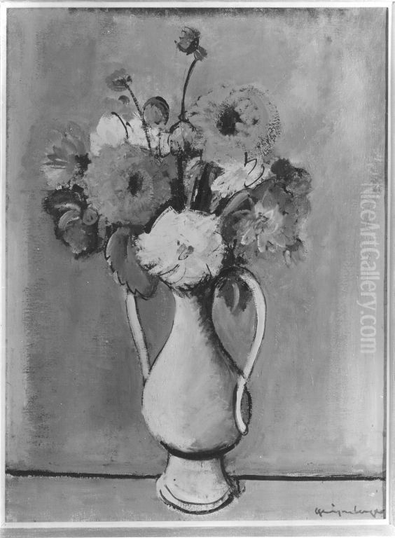Blumen in der Vase Oil Painting by Otto Geigenberger