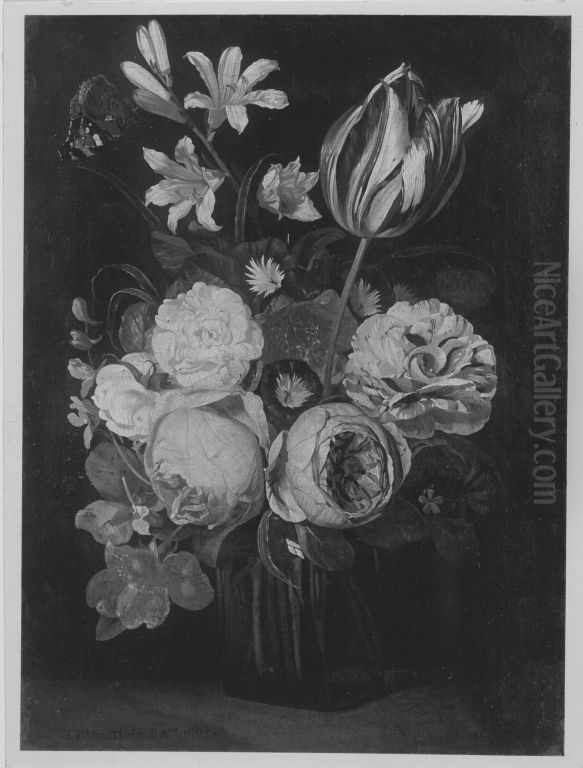 Blumenstuck Oil Painting by Jan Philip van Thielen