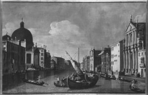 Canale Grande mit der Chiesa degli Scalzi alle Fondamenta della Croce und San Simeone Piccola