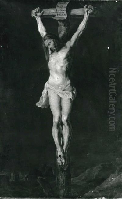 Christus am Kreuz (Kopie nach Rubens, Inv. Nr. 339) Oil Painting by (studio of) Rubens, Peter Paul