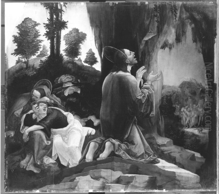 Christus am Olberg Oil Painting by Wolf Huber
