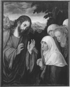Christus nimmt Abschied von seiner Mutter (Kopie nach dem Gemalde im Kunsthistorischen Museum Wien)