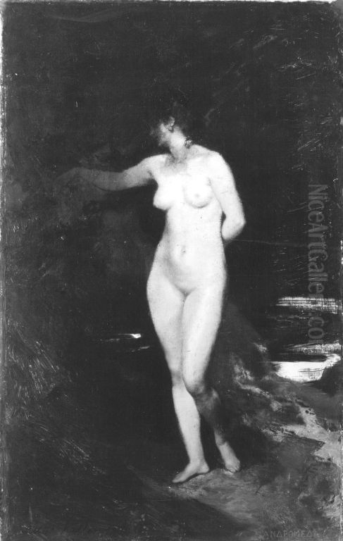 Andromeda Oil Painting by Albert von Keller