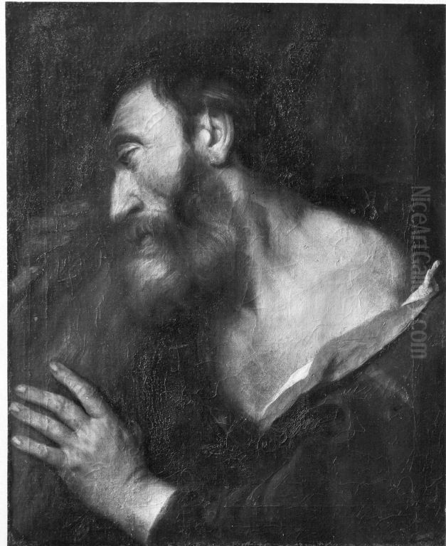 Apostel Andreas Oil Painting by Jan Kupecky
