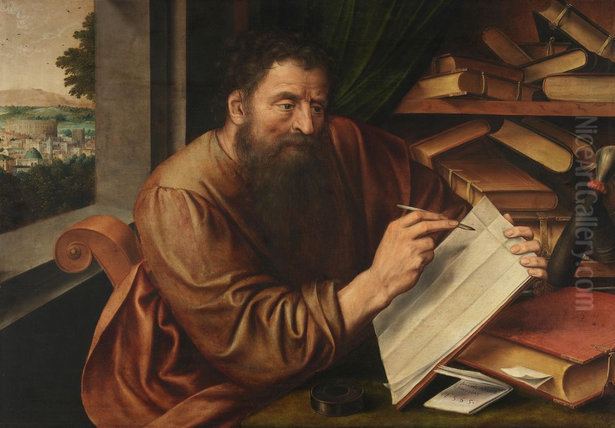 Apostel Paulus Oil Painting by Jan Matsys