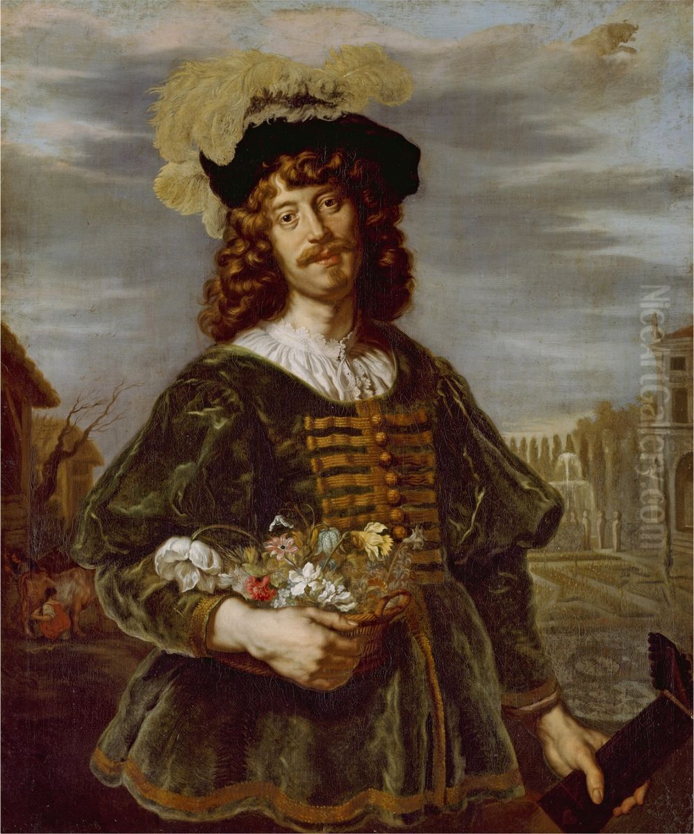 April Oil Painting by Joachim von, I Sandrart