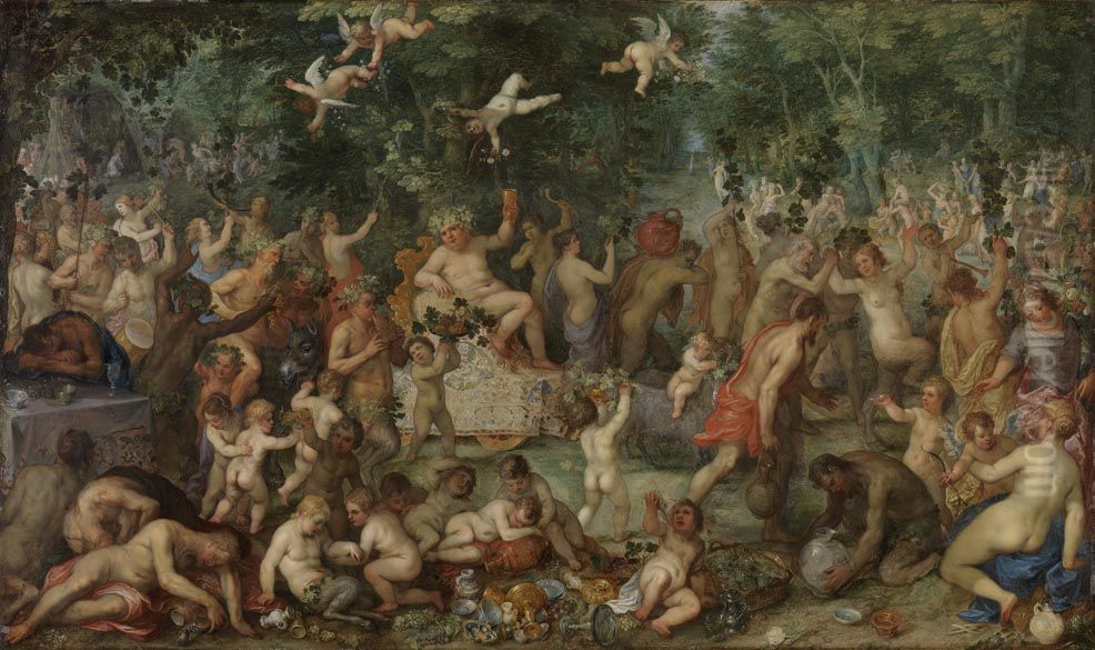 Bacchanal Oil Painting by Hendrick van Balen the Elder