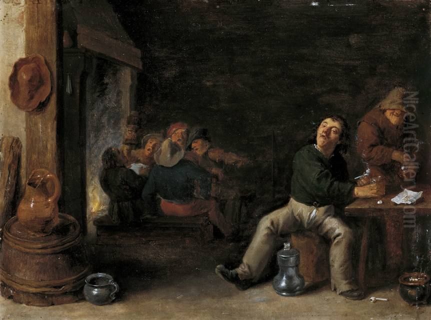Bauernschenke Oil Painting by David Teniers the Younger
