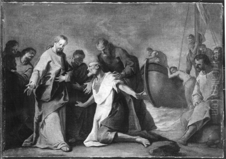 Berufung des hl. Andreas Oil Painting by Nicolo Grassi