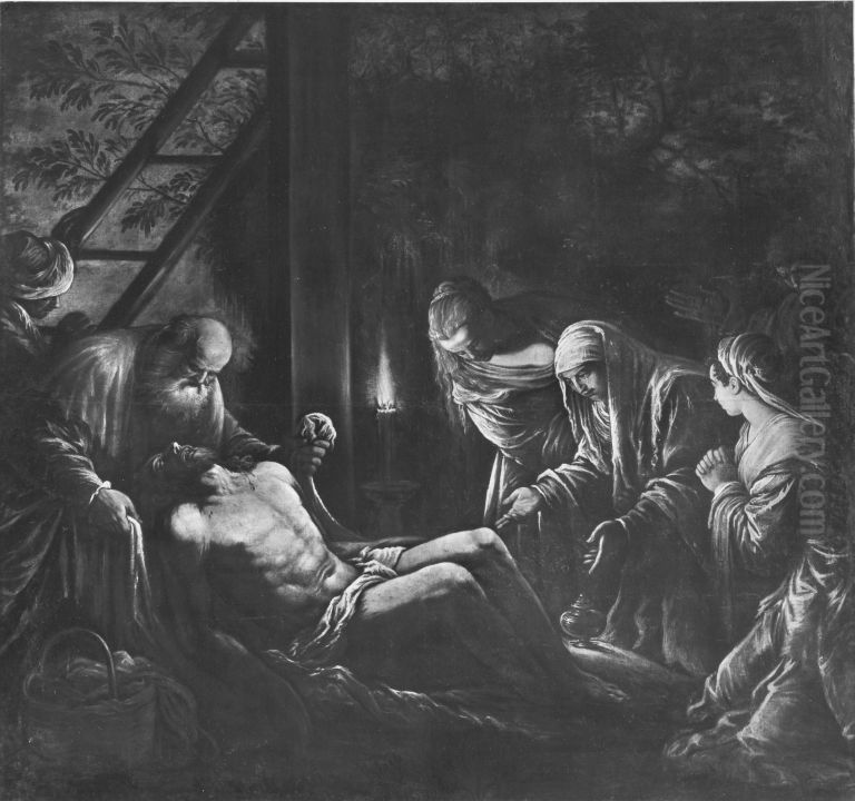 Beweinung Christi Oil Painting by Jacopo Bassano