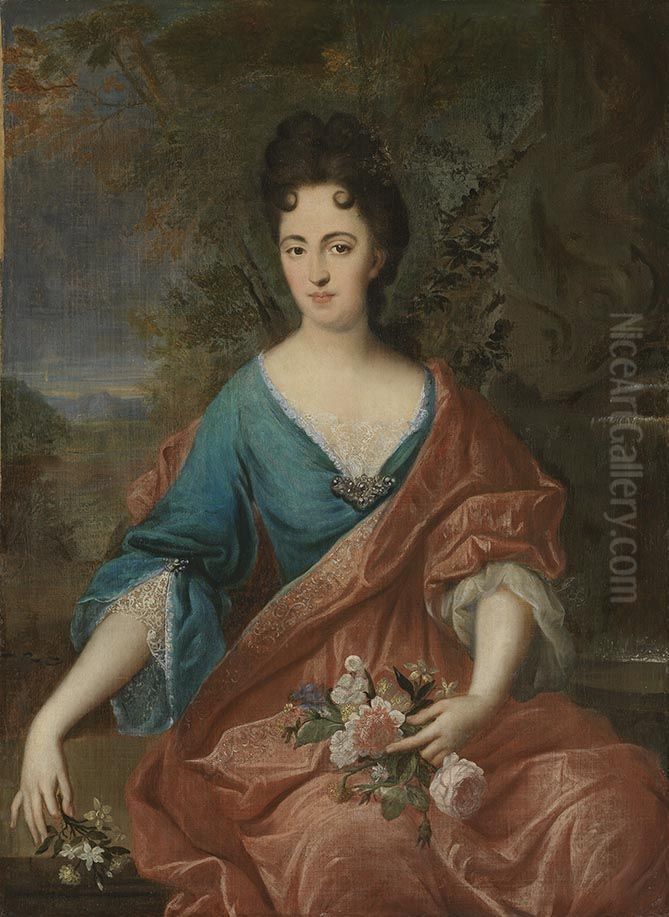 Bildnis einer Dame Oil Painting by Godfried Schalcken