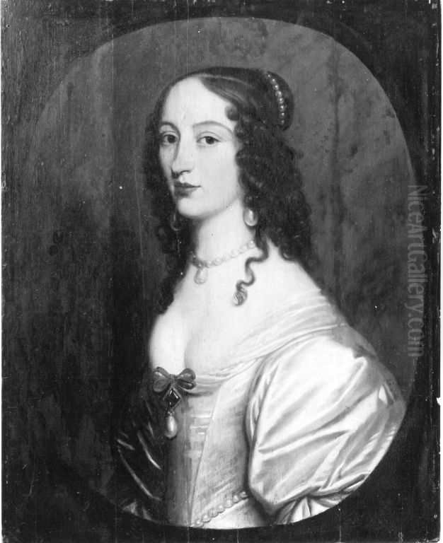 portrait of Maria Magdalena von Nassau-Siegen Oil Painting by Gerard van Honthorst