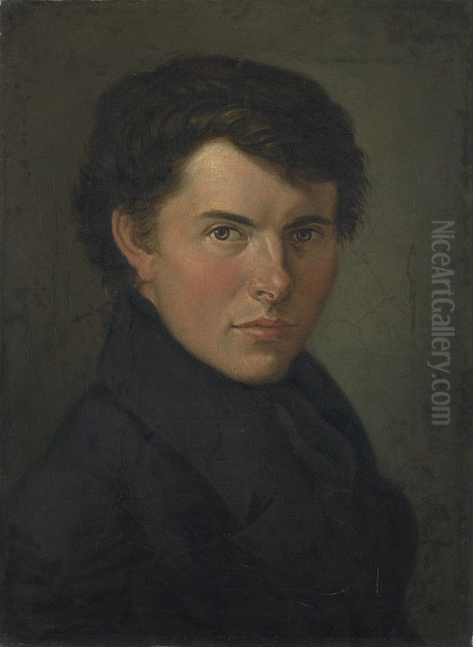 Bildnis des Bruders Christian Ziegler Oil Painting by Johann Christian Ziegler