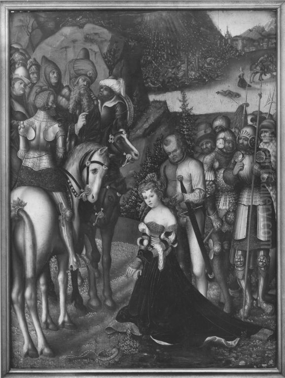 Die Enthauptung der Hl. Katharina Oil Painting by Lucas Cranach the Elder