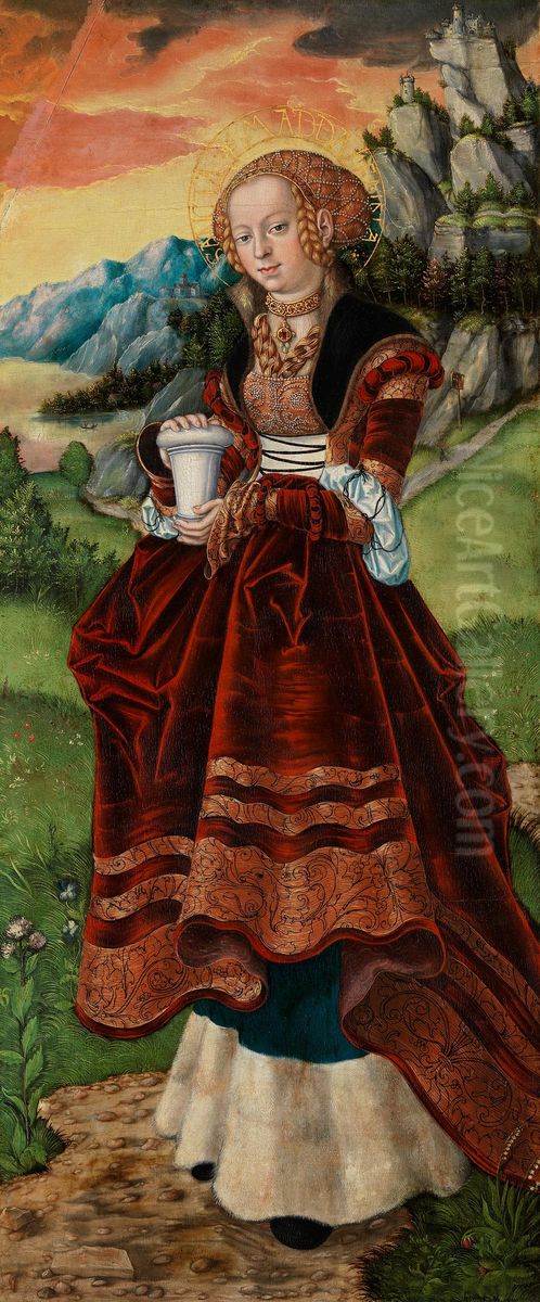 Heilige Maria Magdalena Oil Painting by Lucas Cranach the Elder