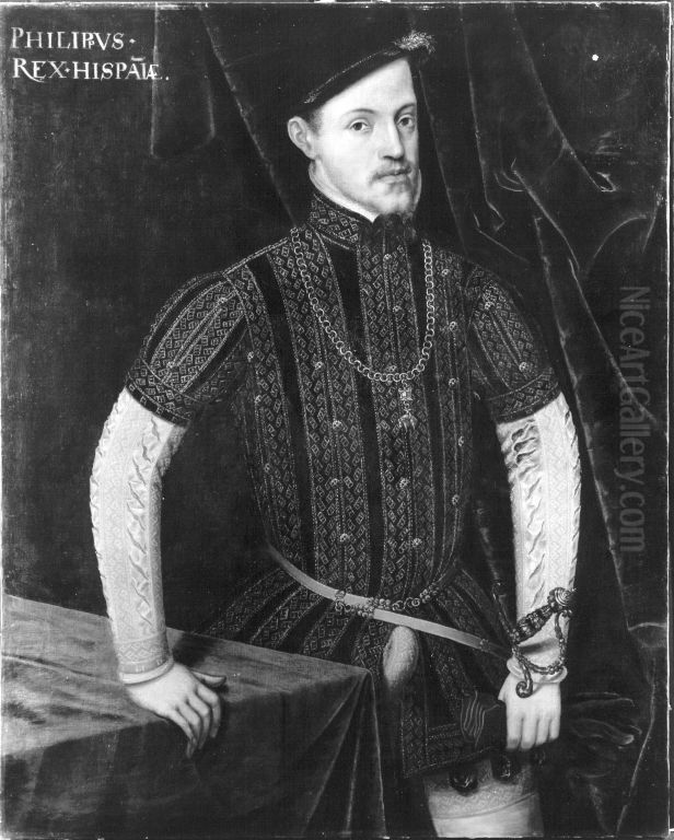 Philipp II of Spain Oil Painting by Juan Pantoja de la Cruz