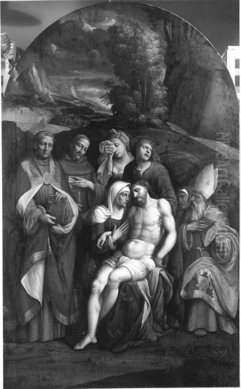 Pieta Oil Painting by Benvenuto Tisi
