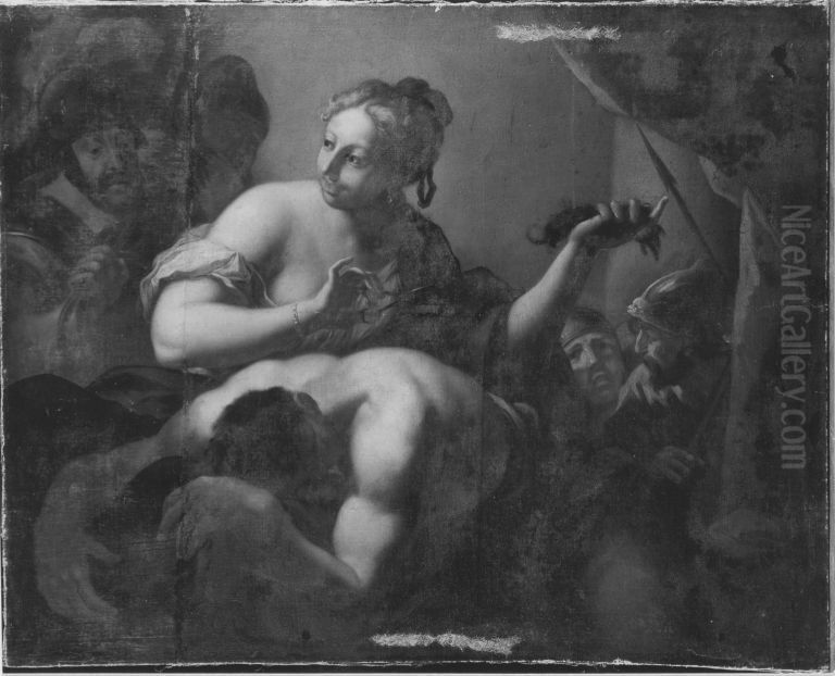 Simson und Delila Oil Painting by Carlo Cignani