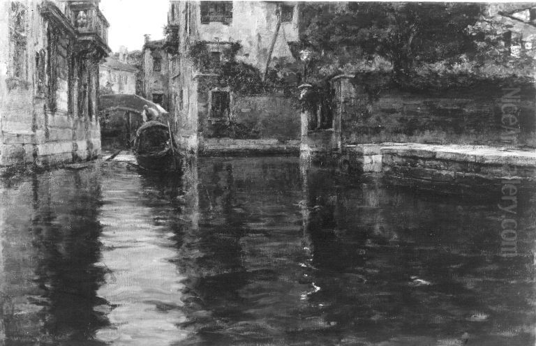 Stille Stunden Oil Painting by Alessandro Milesi
