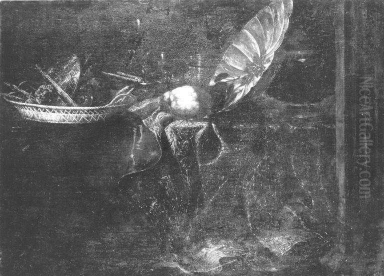 Stillleben Oil Painting by Maximilian Pfeiler