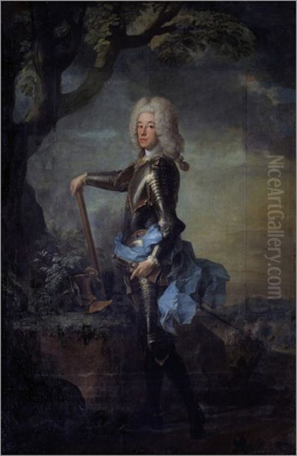Kurfurst Karl Albrecht von Bayern, nachmaliger Kaiser Karl VII (1697-1745) Oil Painting by Joseph Vivien