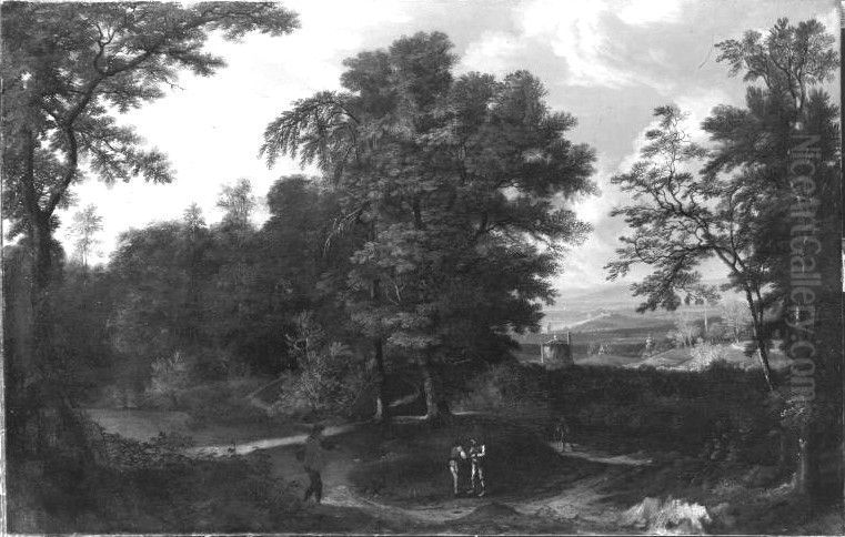 Landschaft Oil Painting by Franz Joachim Beich