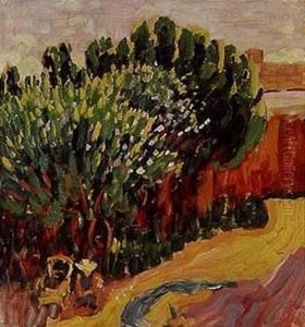 Landschaft aus Caranteque mit Frau