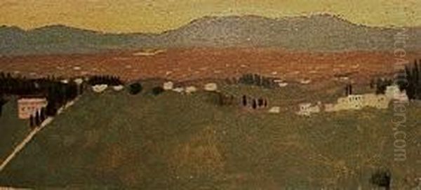 Landschaft bei Fiesole Oil Painting by Maurice Denis