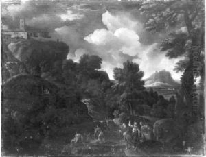Landschaft mit Christus und den Emmaus-Jungern