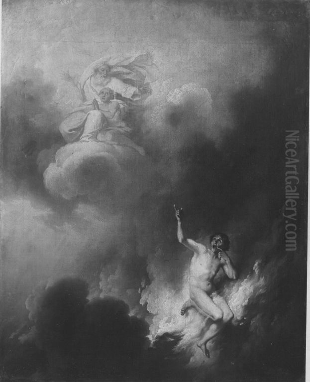 Der arme Lazarus und der reiche Prasser Oil Painting by Christian Wilhelm Ernst Dietrich