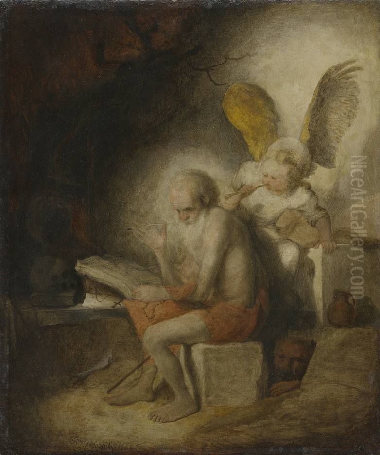 Der hl. Hieronymus Oil Painting by Christopher Paudiss