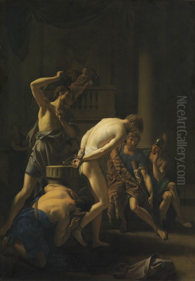 Geisselung Christi Oil Painting by Adriaen Van Der Werff