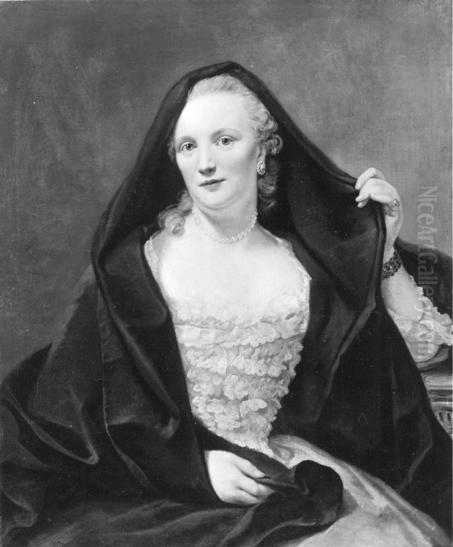 Giovanna Chichiniere von Verschaffelt, Gattin des Munchner Hofbildhauers Peter von Verschaffelt Oil Painting by Anna Dorothea Therbusch
