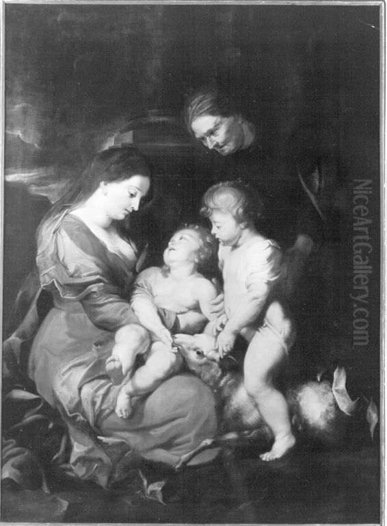 Heilige Familie Oil Painting by (studio of) Rubens, Peter Paul