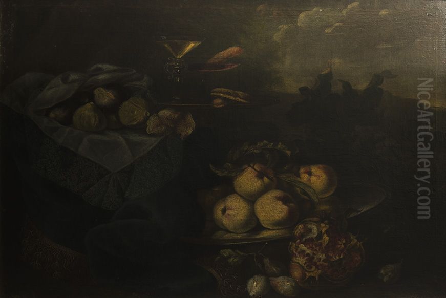 Stillleben Oil Painting by Maximilian Pfeiler