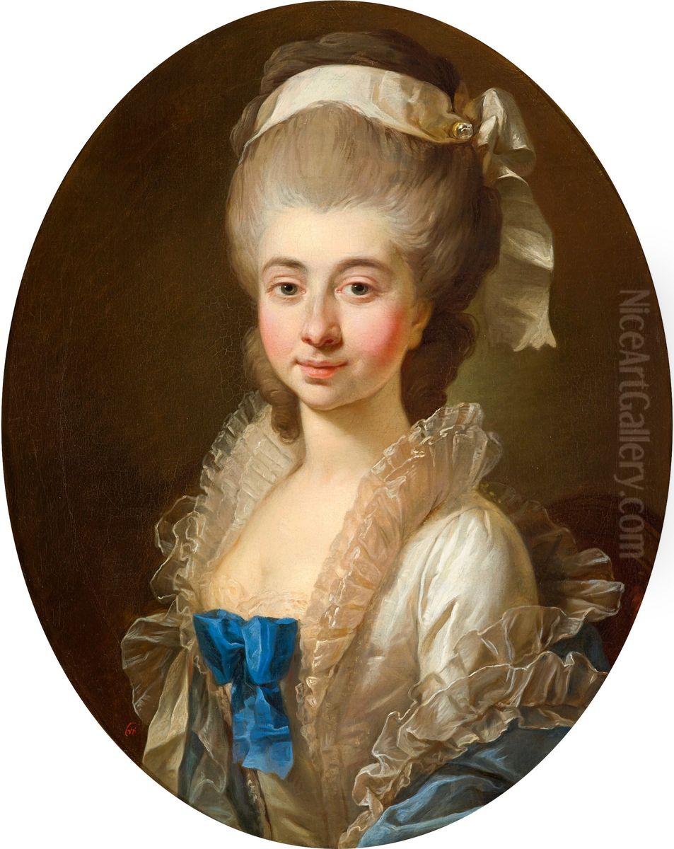 Portrait of Urszula Maria Mniszech nee Zamoyska. Oil Painting by Marcello Bacciarelli