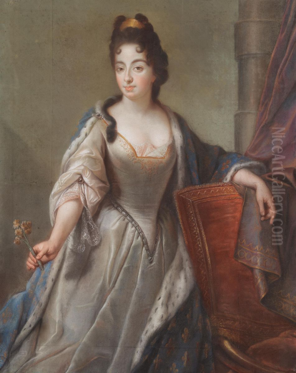Bildnis der Maria Anna Christine von Bayern (1660-1690) Oil Painting by Joseph Vivien