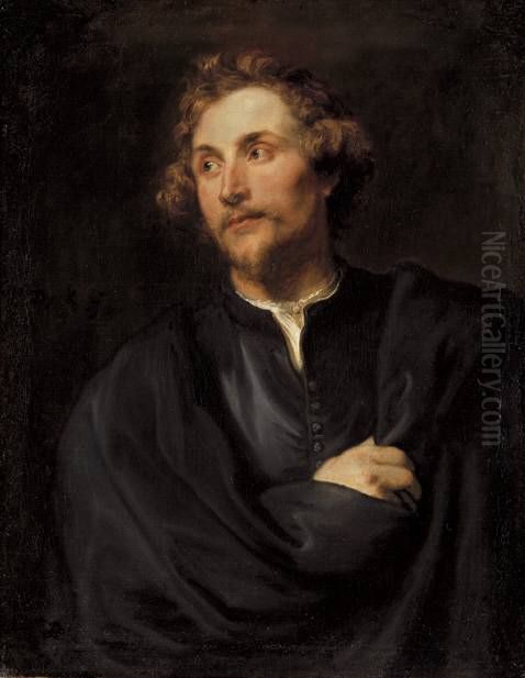 Bildnis des Bildhauers Georg Petel Oil Painting by Sir Anthony Van Dyck