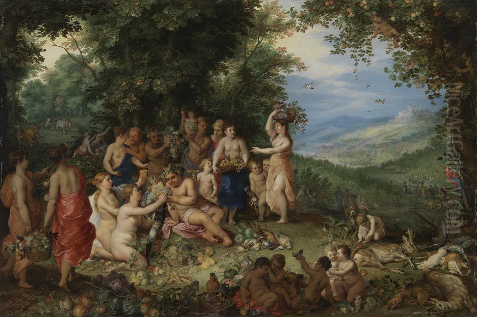 Der Herbst Oil Painting by Hendrick van Balen the Elder