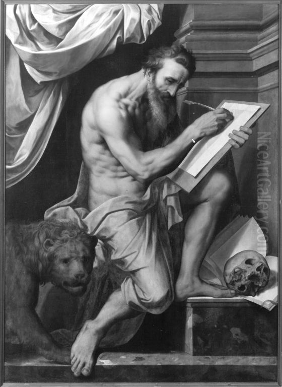 Der hl. Hieronymus Oil Painting by Willem Adriaensz Key