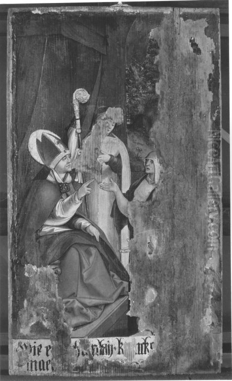 Der hl. Ulrich heilt Kranke Oil Painting by Hans Leonhard Schaufelein