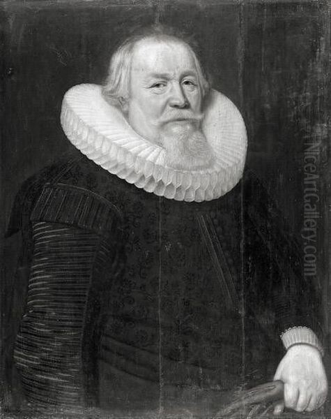 Bildnis eines Mannes Oil Painting by Michiel Jansz. van Mierevelt