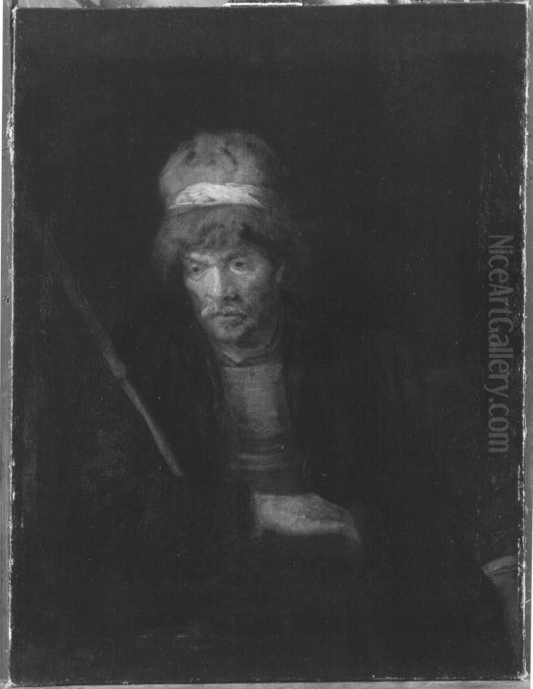 Bildnisstudie eines Mannes Oil Painting by Rembrandt