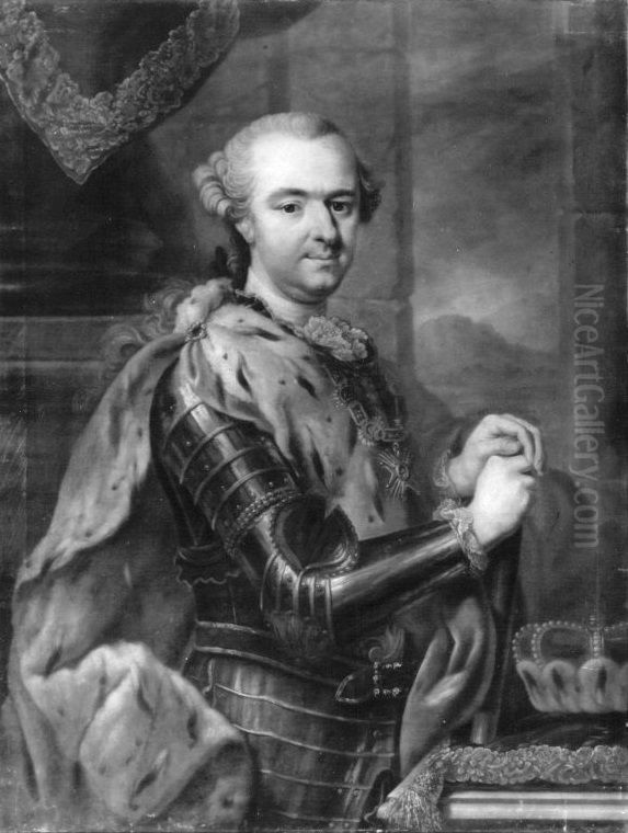 Bildnis des Kurfursten Karl Theodor Oil Painting by Johann Wilhelm Hoffnas or Hofnaas