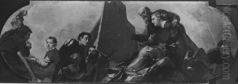 Allegorie auf die Kunst Oil Painting by Antonio Bellucci